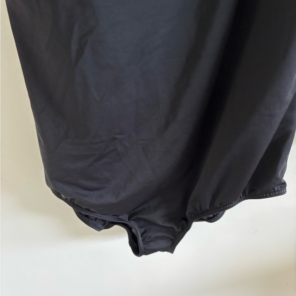 Lands End one piece bathing suit black size 16 long NEW NWT Summer Beach vacay - Picture 4 of 7